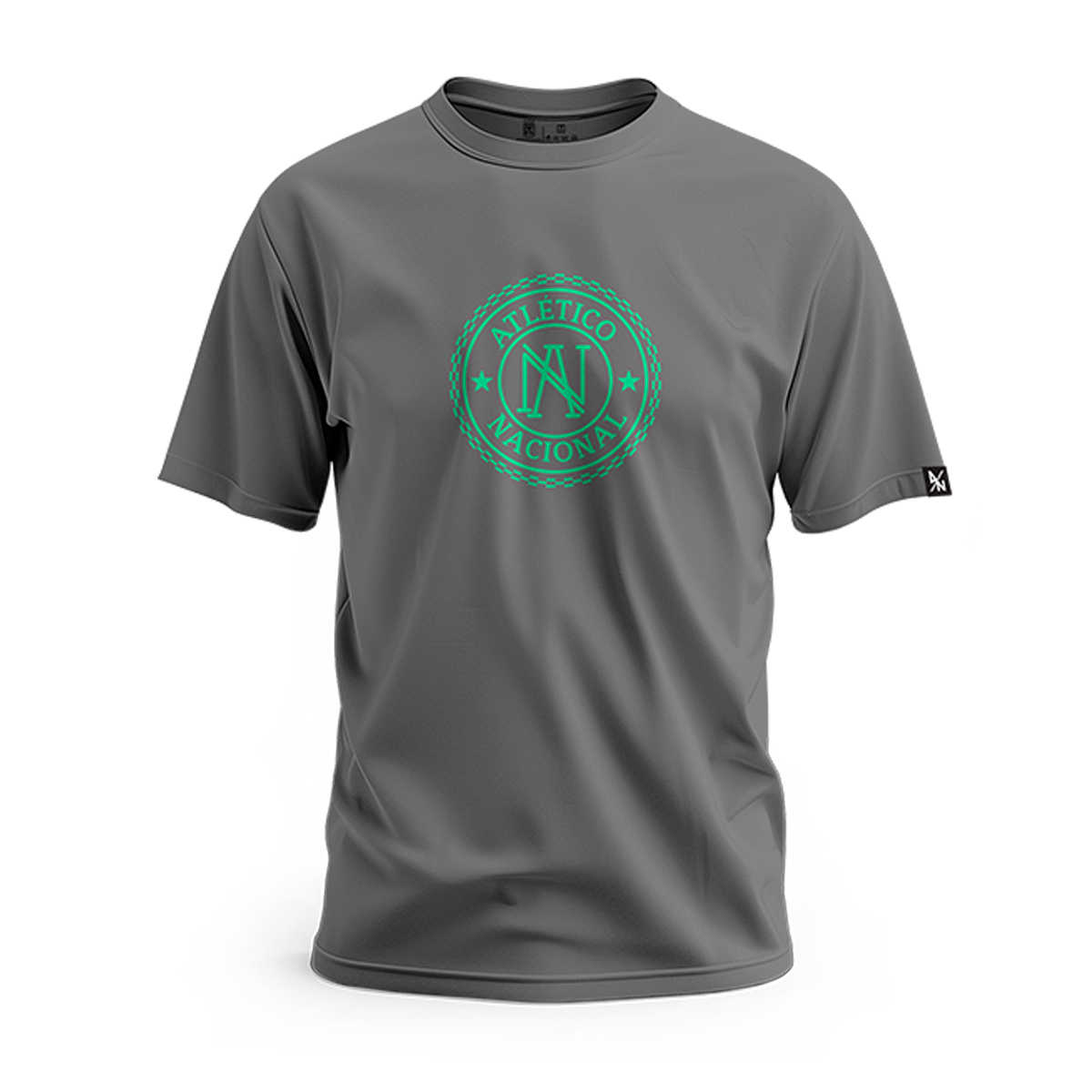 CAMISETA GRIS OSCURO CIRCULO