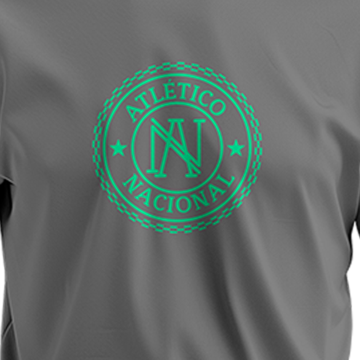 CAMISETA GRIS OSCURO CIRCULO