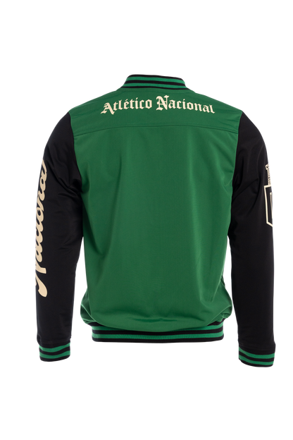 BOMBER JACKET VERDE Y NEGRO