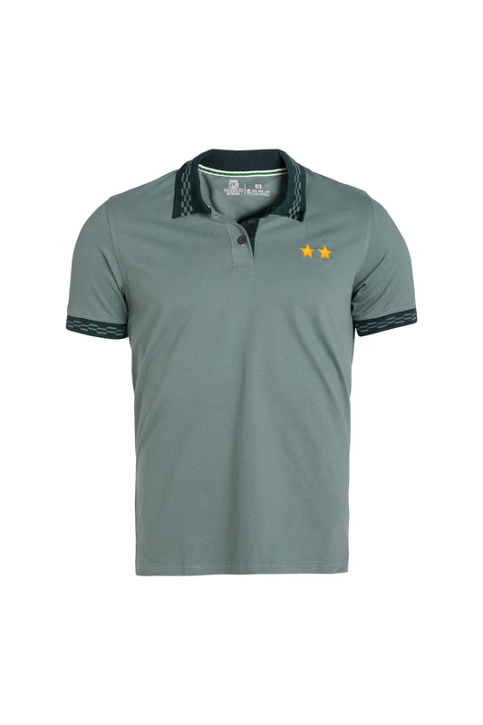 POLO VERDE ESTRELLAS HOMBRE